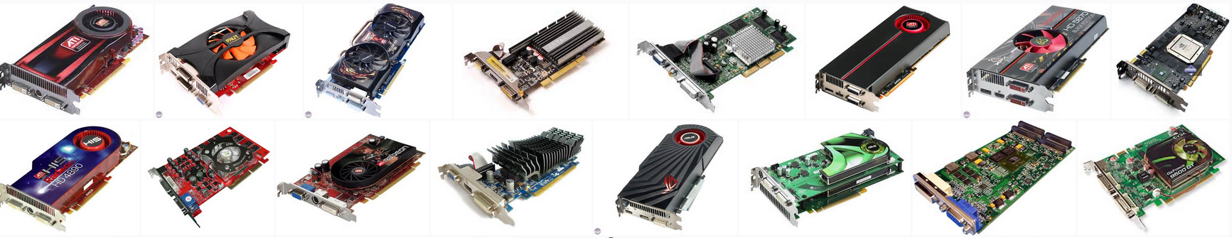 graphics cards at footer